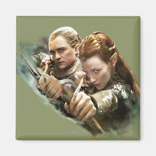 LEGOLAS GREENLEAF™ en TAURIEL™ Graphic Magneet