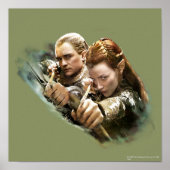 LEGOLAS GREENLEAF™ en TAURIEL™ Graphic Poster (Voorkant)