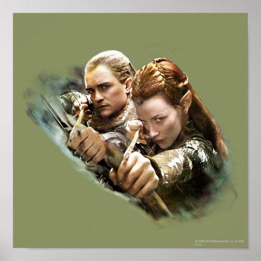 LEGOLAS GREENLEAF™ en TAURIEL™ Graphic Poster (Voorkant)