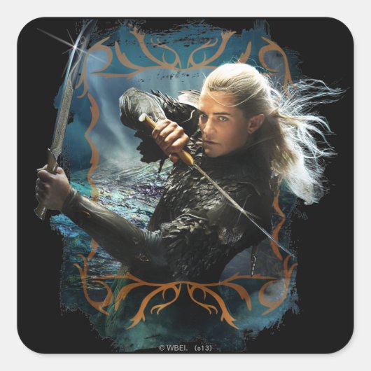 LEGOLAS GREENLEAF™ Graphic Vierkante Sticker (Voorkant)