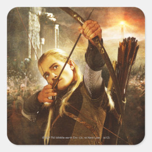 LEGOLAS GREENLEAF™ in actie Vierkante Sticker