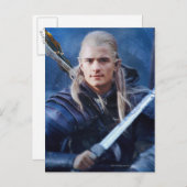 LEGOLAS GREENLEAF™ in blauw Briefkaart (Voorkant / Achterkant)