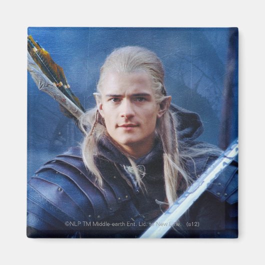 LEGOLAS GREENLEAF™ in blauw Magneet (Voorkant)