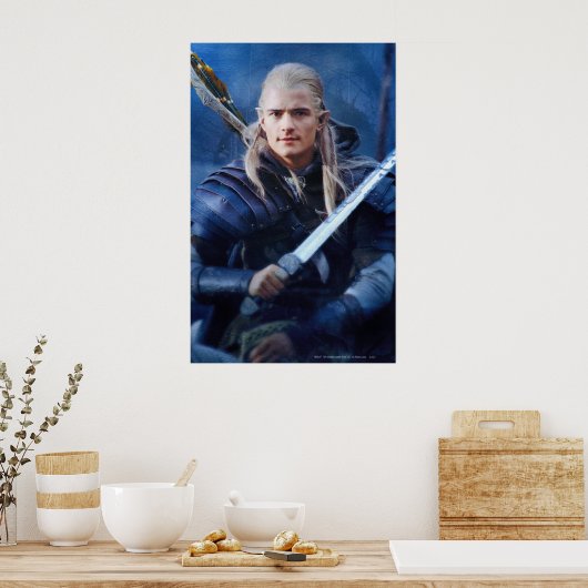 LEGOLAS GREENLEAF™ in blauw Poster (Keuken)