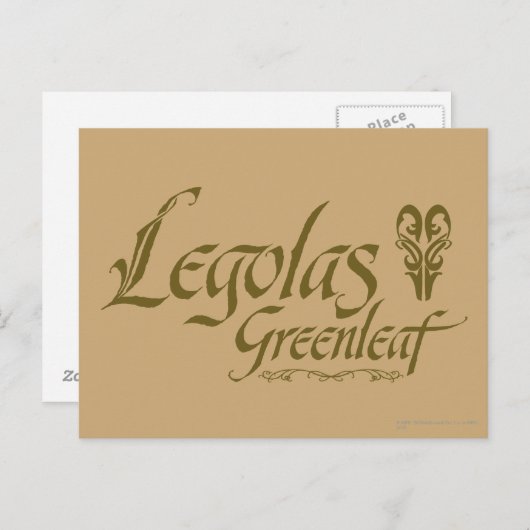 LEGOLAS GREENLEAF™-naam Briefkaart (Voorkant / Achterkant)