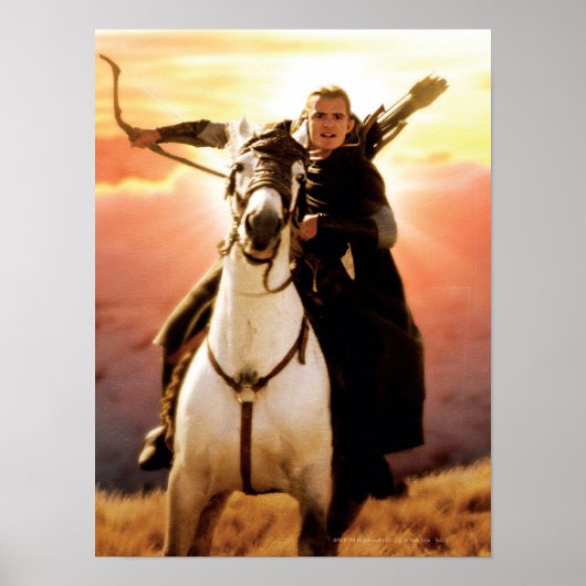 LEGOLAS GREENLEAF™ op Horseback Poster (Voorkant)