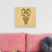 LEGOLAS GREENLEAF™-symbool Canvas Afdruk (Insitu (Woonkamer))