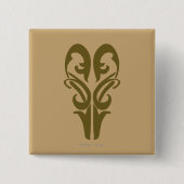 LEGOLAS GREENLEAF™-symbool Vierkante Button 5,1 Cm (Voorkant)