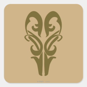 LEGOLAS GREENLEAF™-symbool Vierkante Sticker