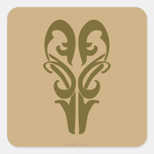 LEGOLAS GREENLEAF™-symbool Vierkante Sticker (Voorkant)