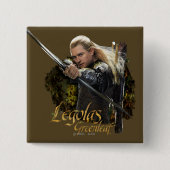 LEGOLAS GREENLEAF™ Tekenvak Grafisch Vierkante Button 5,1 Cm (Voorkant)