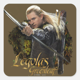 LEGOLAS GREENLEAF™ Tekenvak Grafisch Vierkante Sticker