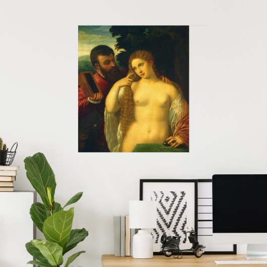 Legory of Love - Titian Fine Art Poster (Thuiskantoor)