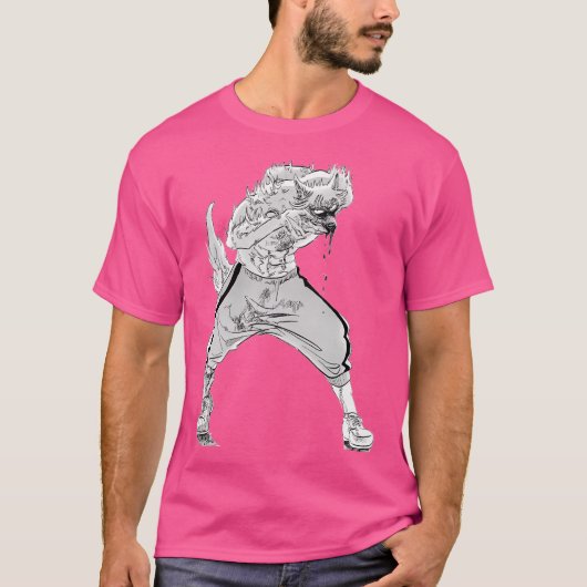 Legoshi Fighting Design T-shirt (Voorkant)
