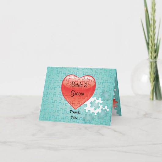 Legpuzzel bedankbriefje bedankkaart (Voorkant)