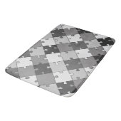 Legpuzzel Diagonaal Grafische Grijze Tonen Badmat (Gekanteld)