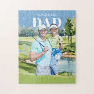 LEGPUZZEL Grootste Papa Maatwerk Foto Golf Thema