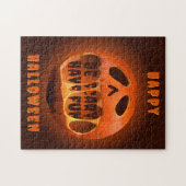 Legpuzzel Halloween-feestspellen pompoen (Horizontaal)