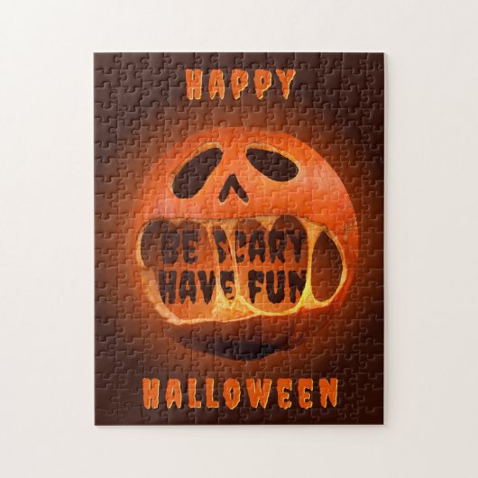 Legpuzzel Halloween-feestspellen pompoen (Verticaal)