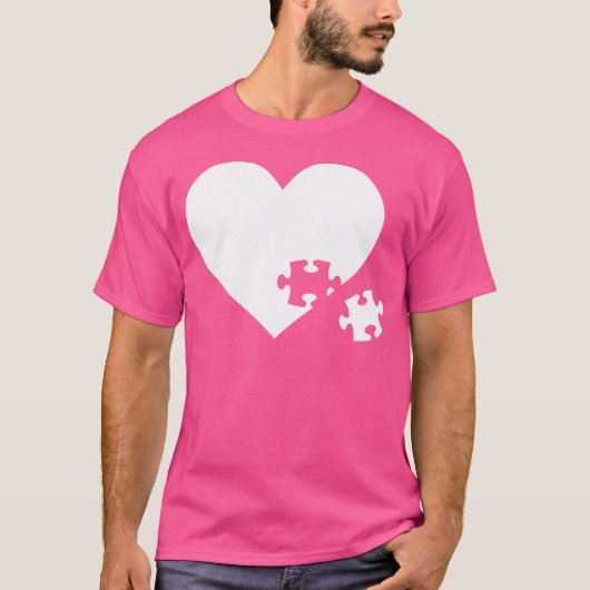 Legpuzzel Hart T-shirt (Voorkant)