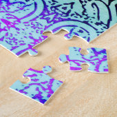 Legpuzzel - Koelgekleurd Abstract (Zijkant)