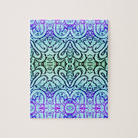 Legpuzzel - Koelgekleurd Abstract (Verticaal)