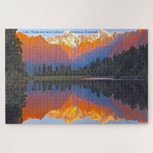 Legpuzzel Lake Matheson Nieuw-Zeeland (Horizontaal)