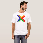 Legpuzzel Letter X Monogram T-shirt (Voorkant volledig)