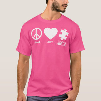 Legpuzzel Liefde Vrede Voor Legpuzzel Meesters T-shirt