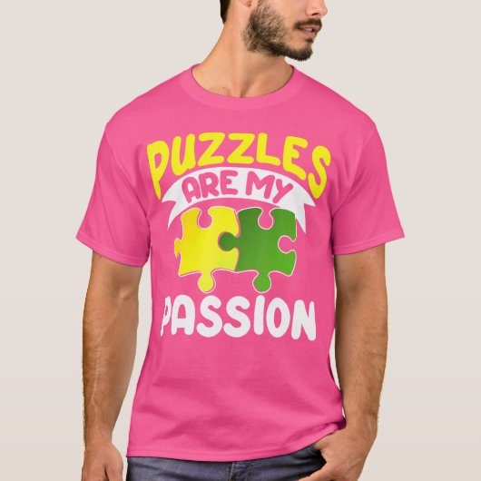 Legpuzzel Master Puzzel Liefhebber T-shirt (Voorkant)