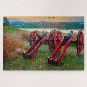Legpuzzel met kanonnen uit de burgeroorlog