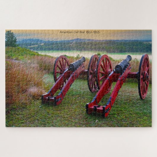 Legpuzzel met kanonnen uit de burgeroorlog (Horizontaal)