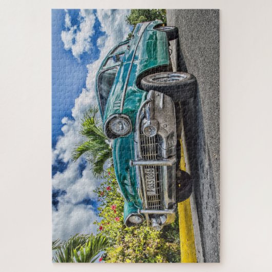 Legpuzzel met Oude Auto (Verticaal)