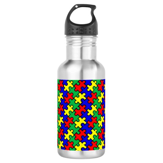 Legpuzzel Naadloos Patroon-22675 Waterfles (Voorkant)