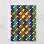 Legpuzzel Naadloos Patroon Kaart (Achterkant)