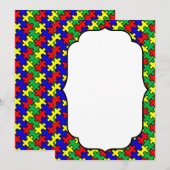Legpuzzel Naadloos Patroon Kaart (Voorkant / Achterkant)