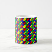 Legpuzzel Naadloos Patroon Koffiemok (Center)