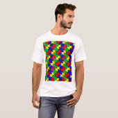 Legpuzzel Naadloos Patroon T-shirt (Voorkant volledig)