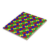 Legpuzzel Naadloos Patroon Tegeltje (Zijkant)