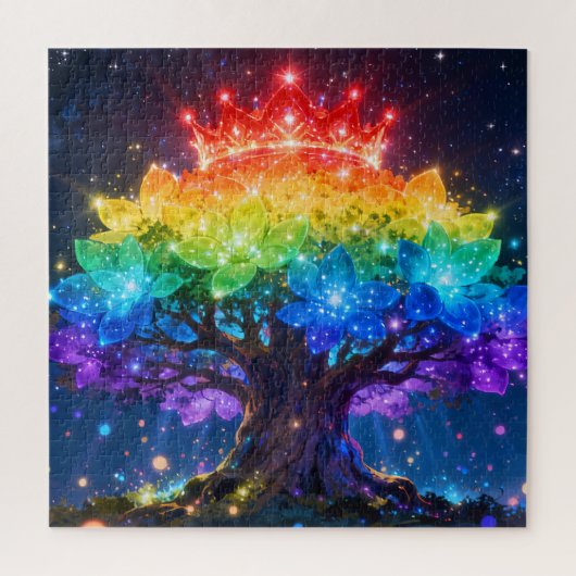Legpuzzel Regenboog Boom van Licht (Verticaal)