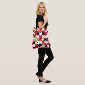 Legpuzzel Rood Zwart Goud Patroon  Tote Bag (Op model)