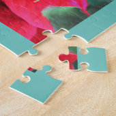 Legpuzzel Roze/Rode Poinsettias (Zijkant)