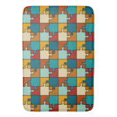 legpuzzel stukjes Patroon Badmat (Voorkant Verticaal)