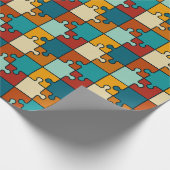 legpuzzel stukjes Patroon Cadeaupapier (Hoek)