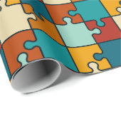 legpuzzel stukjes Patroon Cadeaupapier (Rol Hoek)