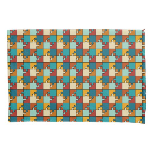 legpuzzel stukjes Patroon Kussensloop (Voorkant)