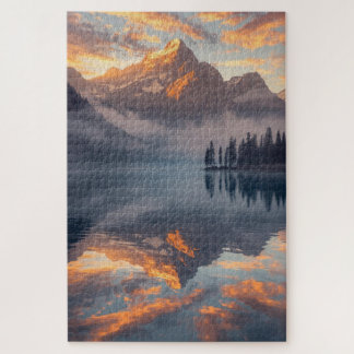 Legpuzzel Sunset Mountain Lake