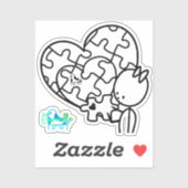 Legpuzzel van een miljoen stukjes sticker (Vel)