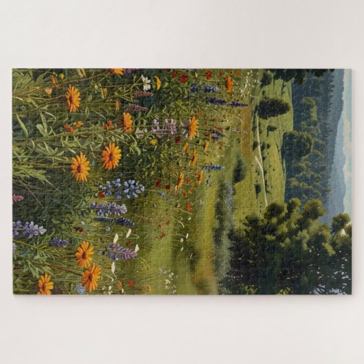 Legpuzzel van een weide van wilde bloemen (Horizontaal)