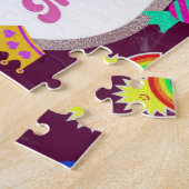 Legpuzzels – Cute Retro Typografie Ontwerp voor Legpuzzel (Zijkant)